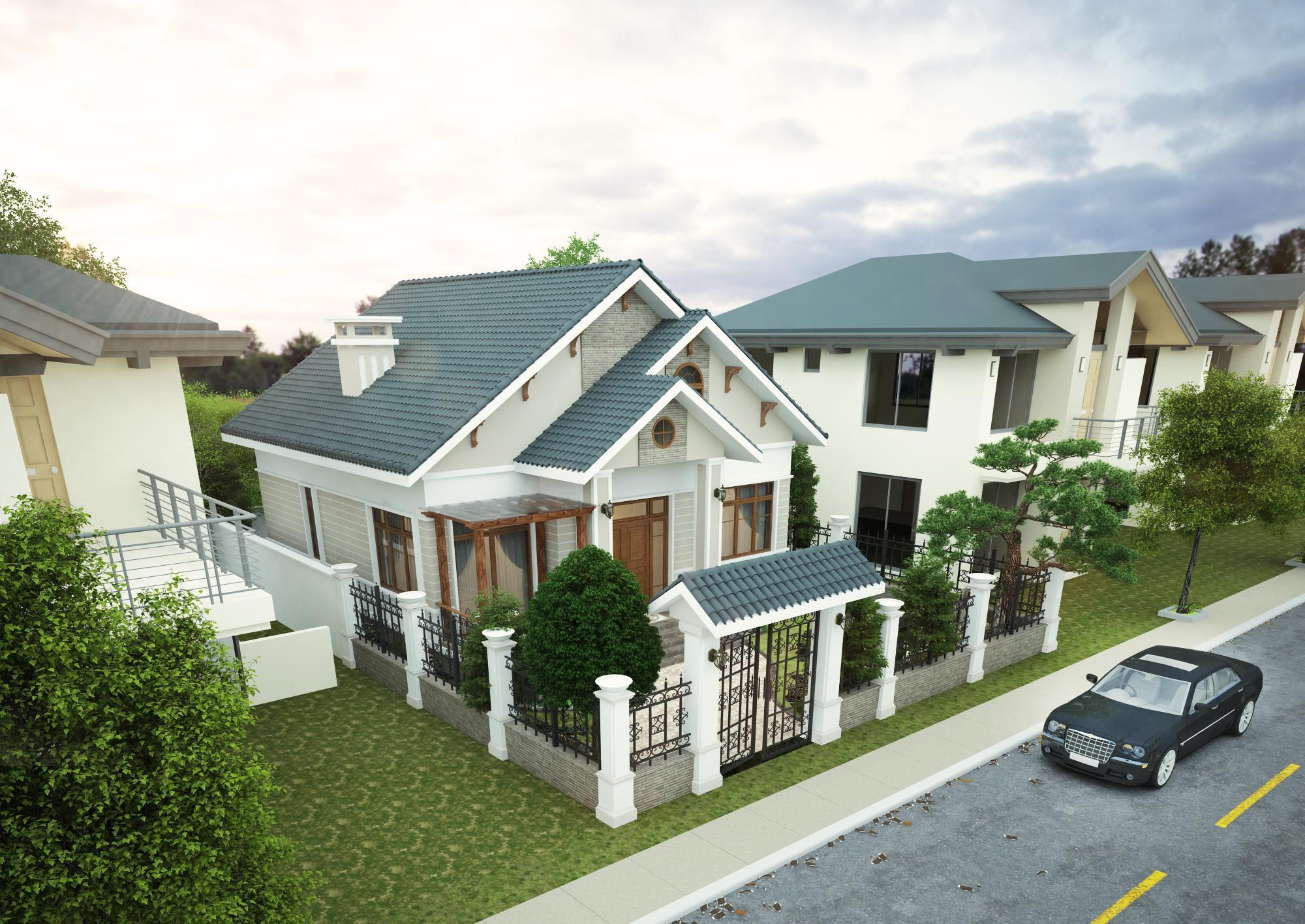 Nhà cấp 4 đẹp - Mẫu 1 