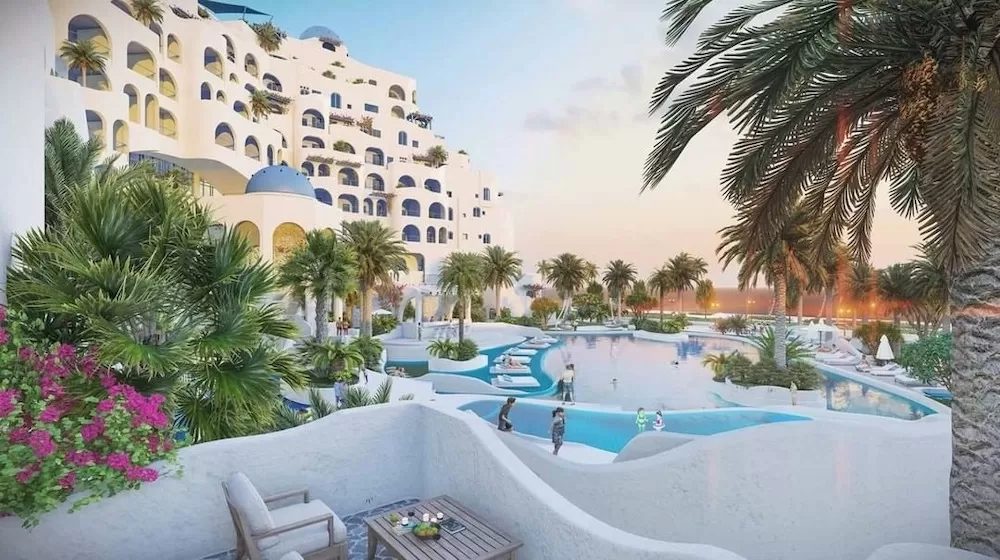 Đại diện cho kiến trúc nhà Santorini là kiểu nhà hang động