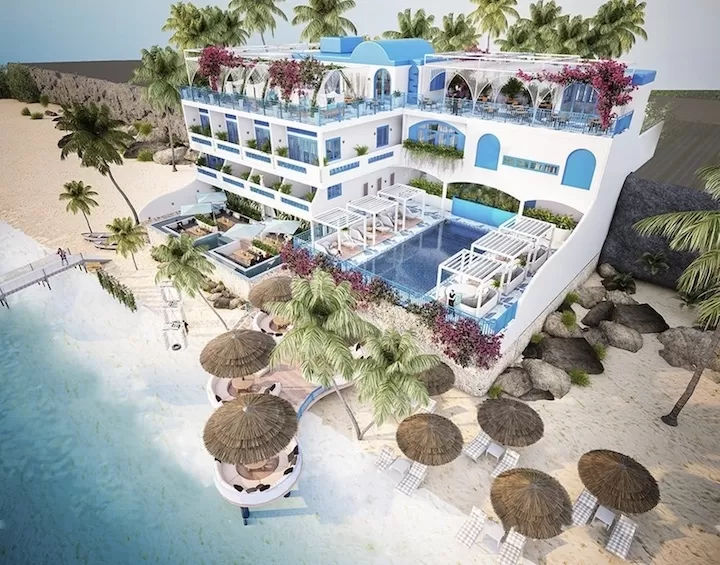 Mẫu resort phong cách Santorini