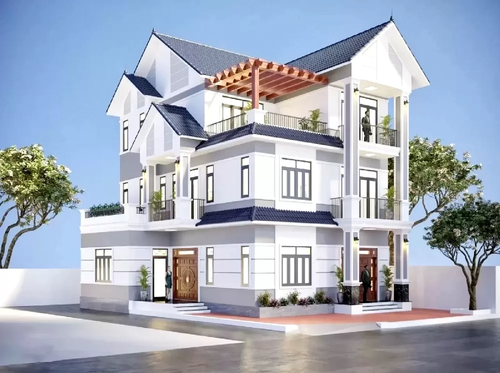 Mái thái cao giúp căn nhà chống nóng hiệu quả