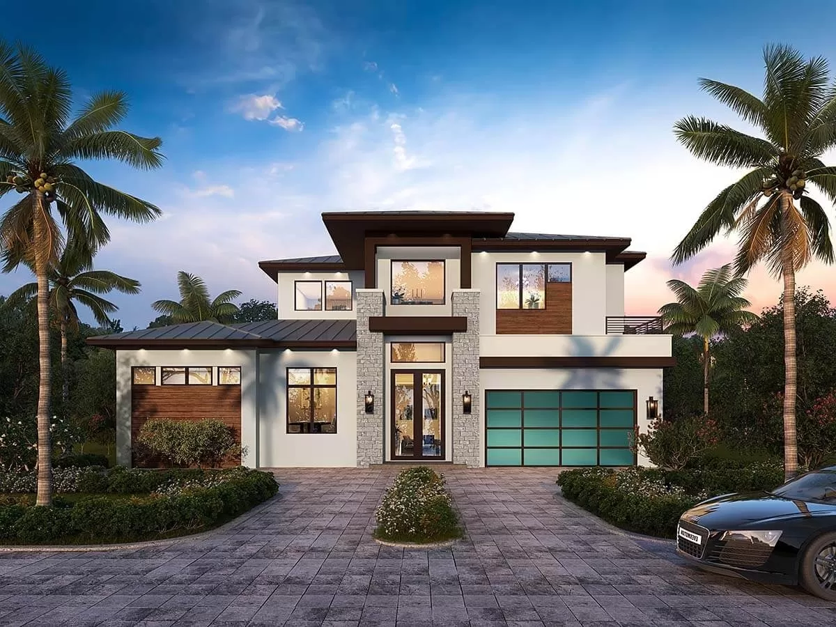 Biệt thự 2 tầng kiến trúc hiện đại kiểu Mỹ