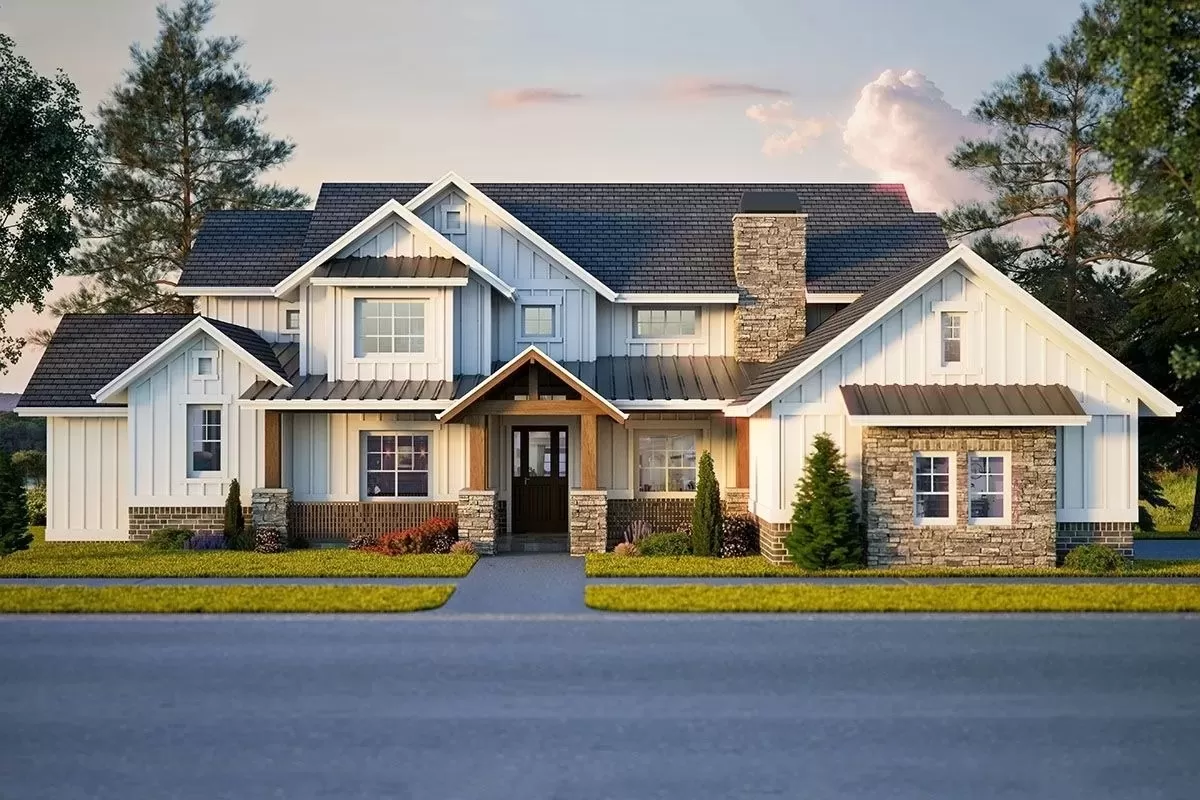 Biệt thự phố kiểu Mỹ 2 tầng