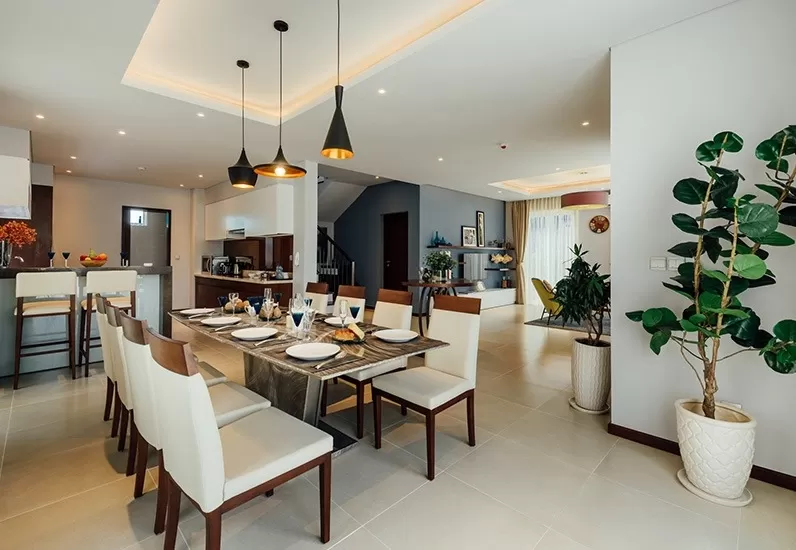 Phòng khách kiểu Mỹ thường được thiết kế đơn giản