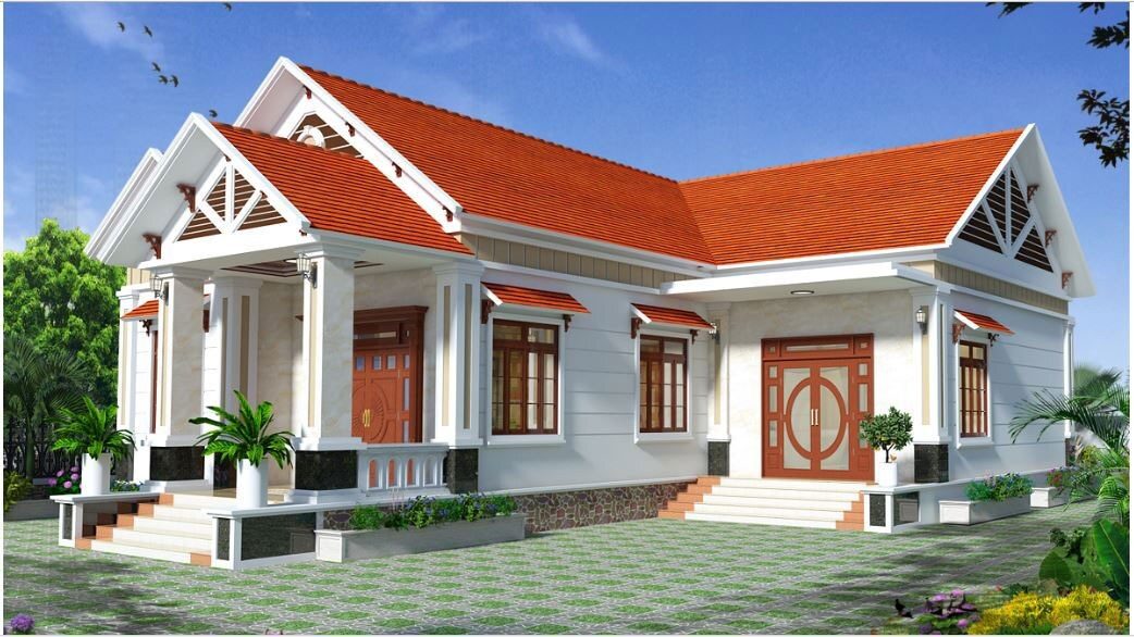 Nhà cấp 4 đẹp - Mẫu 5