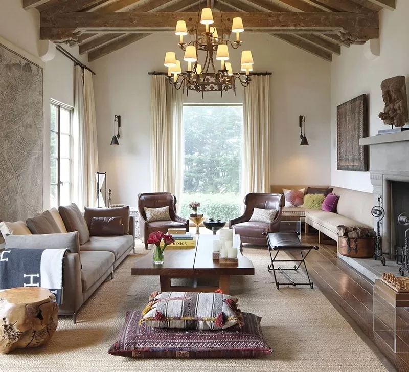 Phòng khách phong cách thuộc địa