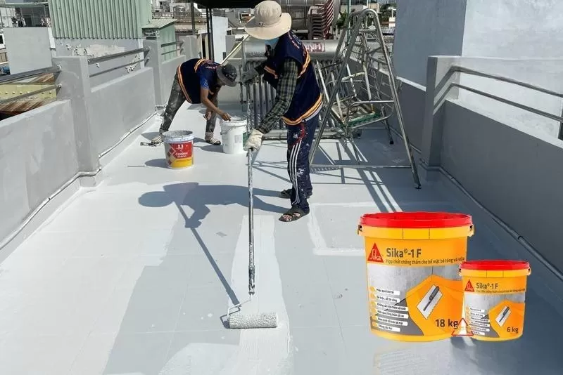 Sika hóa chất chống thấm sàn mái sân thượng 